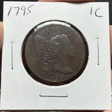 1795 1C Flowing Hair Large Cent - Nice Coin picture