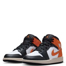 Nike Air Jordan 1 Mid (GS) Shoes Starfish Black DQ8423-801 Gradeschool Youth NEW picture