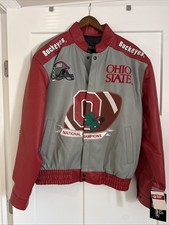 Vintage Varsity Ohio State Buckeyes 2002 National Champions Jacket Large NEW picture