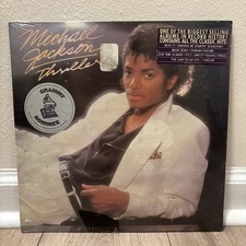 Michael Jackson Thriller  Original Factory SEALED 1983 US Album w/ HYPE Stickers picture