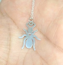 Ant Necklace - Sterling Silver Jewelry - Gold - Rose Gold - Engrave picture
