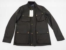 New Belstaff Men's Waxed Grenadier Fieldmaster Jacket Size US 38 Olive picture