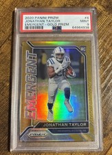 2020 Panini Prizm Emergent Gold Prizm Jonathan Taylor ROOKIE /10 PSA 9 RC picture