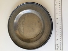 Antique English Pewter Plate 9