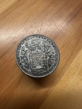 RARE 1906-? Hydrerabad Rupee Silver Pill/Snuff Box .818 picture
