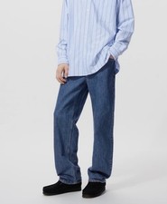 Uniqlo JW Anderson Jeans Mens 36 Blue Denim Straight Leg Medium Wash NWT 479816 picture