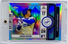 Shohei Ohtani RARE SILVER TICKET REFRACTOR INVESTMENT CARD TOPPS DODGERS MINT picture