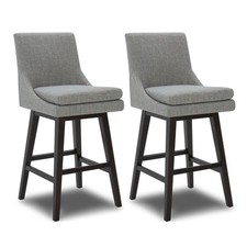 CHITA Bar Height Swivel Bar Stools Set of 2, 30