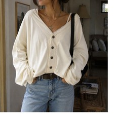 Vintage CONTEMPO CASUALS Oversize Sweatshirt Jacket Top French Terry NADA NUFF picture
