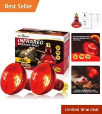 Infrared Basking Spot Light - 100W Red Heat Lamp for Reptiles and Pet Brooders picture