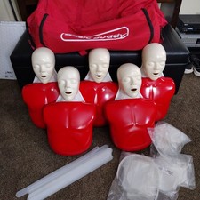 Basic Buddy CPR Manikin Convenience Lot of 5 Adults Bag Lung Packs Carrier picture