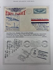 1939 FAM-18 F18-1b First Flight Cover New York Shanghai US Asiatic Fleet picture
