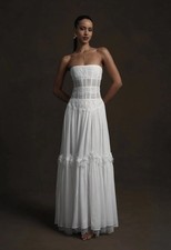 V. Chapman Women's Sloan Dress Size 0 White Bridal Dress picture