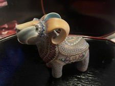 Vintage Jon Stuart Anderson Polymer Clay Ram  Intricate Pattern Signed & Dated picture