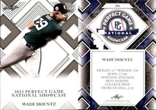 WADE MOUNTZ Rookie 2023 Leaf Perfect Game National Showcase RC #285 picture