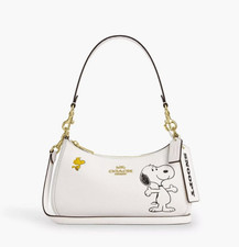 COACH x PEANUTS Teri Shoulder Bag Snoopy Chalk Multi CBJ76 Outlet  picture