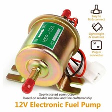 Universal Electric Inline Fuel Pump Kit For Lawn Mowers Small Engine Gas Diesel picture