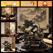 Chinese Feng Shui Dragon Statue Sculpture - Lucky Decor for Home & Office picture