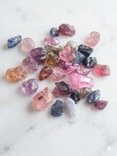 Natural Rough Spinel Lot 53.5 Cts Unheated Fancy Neon Colors -Faceting Gem Rough picture