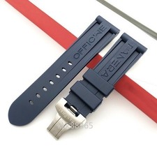 22 24 26mm Rubber Dive Strap Folding Clasp Fit Panerai Watch PAM441/359/437/393 picture
