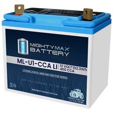 Mighty Max ML-U1-CCALI 12V Lithium 400 CCA Battery Compatible with BCI Group U1 picture