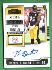 KEEANU BENTON 2023 CONTENDERS FOOTBALL ROOKIE TICKET AUTO PITTSBURGH STEELERS picture