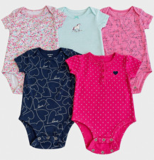 Carter's Unisex Baby 24M Multicolor bodysuit One-Piece Bodysuits Lot picture