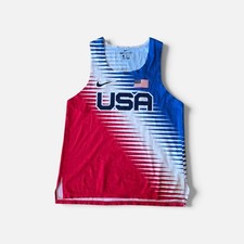 NWT Nike Dri-FIT ADVTeam USAAeroSwiftSinglet (Mens M) picture