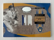 2005 Leaf Certified Paul Molitor Fabric of the Game Worn Patch /50 Brewers *READ picture