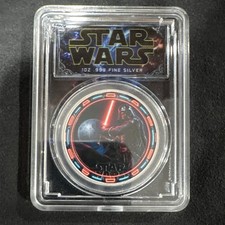 2026 Niue Star Wars 1 oz .999 $2 Fine Silver Colorized Coin #84/100 picture