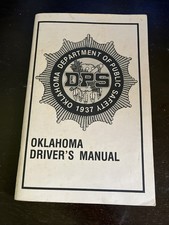 Vintage Dps 1937 Oklahoma Drivers Manual Great Condition picture