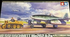 Tamiya 1/48 Me262 A-2a w/Kettenkraftrad Model Kit Open Box Unbuilt picture