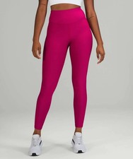 Lululemon Base Pace High-Rise Fleece Tight Womens 0 Wild Berry Leggings MSRP 11$ picture