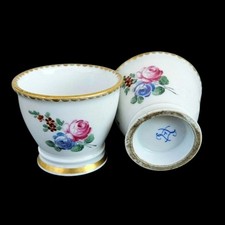Antique French SEVRES Hand Painted Porcelain Egg Cup picture