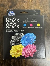 Genuine HP 952 XL 5 Pack High Yield Ink Cartridge Combo 6ZA00AN 952XL exp 2028 picture