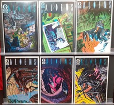 ALIENS #1 2 3 4 5 6 DARK HORSE 1988 1ST PRINT 1ST APPEARANCE VERHEIDEN & NELSON picture