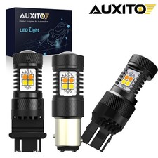 2/4X AUXITO Switchback LED Front Turn Signal Light Bulbs 1157 2357 Amber White picture