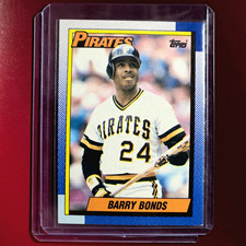 1990 Topps Barry Bonds #220 Pirates MVP Vintage Baseball Pittsburgh MLB Card picture