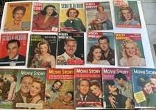 Vintage 1940s Hollywood Movie Magazines Lot Movie Story Screen Romances 40s picture