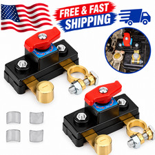 2Pcs 12V 24V Battery Disconnect Terminal Switch Kill Isolator Cut Off Car RV picture