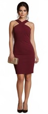 NWT Lulu’s “Thrive” Deep Wine Cocktail Dress picture