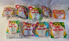 McDonald's 1996 Marvel Super Heroes Vintage Happy Meal Toys Full Set of 9  picture