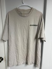 Vintage Jerzees Illusion Graphic T-Shirt XL Beige Cotton picture