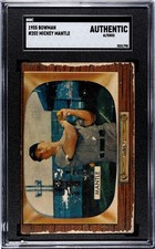 1955 BOWMAN MICKEY MANTLE  #202  SGC AUTHENTIC (ALTERED) picture