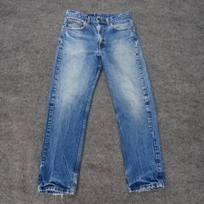 Vintage Levi's 505 Regular Fit Men's Jeans Tag 33x30 (32x30) USA 1990 picture