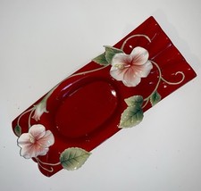 Vintage Franz Collection “Island Beauty”  Porcelain  Hibiscus Dish Flawless  picture