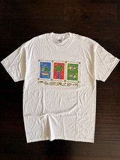 Vintage 90s Florida Sunshine State Graphic T-Shirt Hanes Beefy Made in USA XL picture