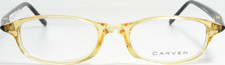 CARVEN 13 C2 Transparent Yellow Amber / Black Eyeglasses Frame 46-18-140 NEW picture