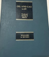 Williams & Meyers Oil and Gas Law Abridged Edition 1984 Matthew Bender Hardcover picture