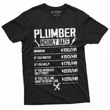 Plumber Funny shirt Plumbing Profession Jobs Occupational Tee Men Funny Shirts picture